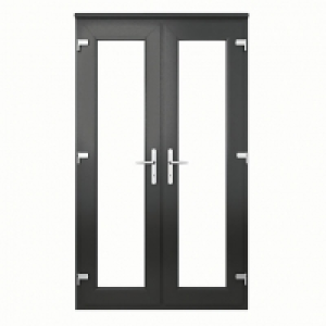 Euramax Upvc French Door Grey 4ft
