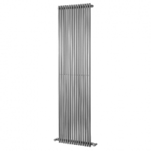 Wickes Stratus Vertical Radiator Round Chrome 1800 x 300mm