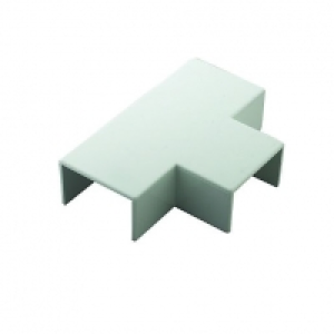 Wickes Mini Trunking Flat Tee White 38x25mm