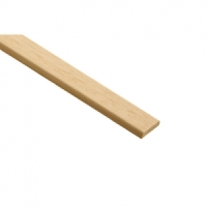 Wickes Light Hardwood D-Shape Moulding 25 x 6 x 2400mm