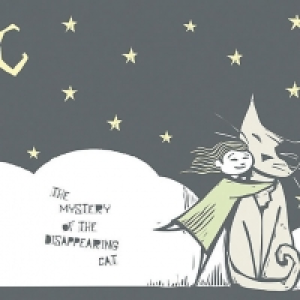 ohpopsi the Girl and the Cat Wall Mural Multi X-large