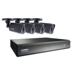 Lorex LHV00081TC4P 720P Hd 4 Input with 4 Bullet Camera 1TB