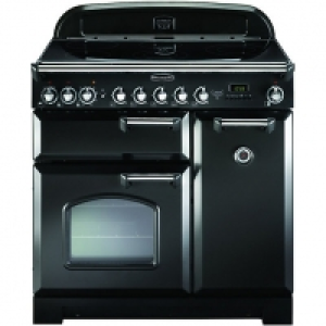 Rangemaster Classic Delux 90 Cooker Black & Chrome
