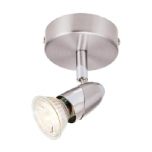 Wickes Bullet LED Single Spotlight Brushed & Polished Chrome £11.99