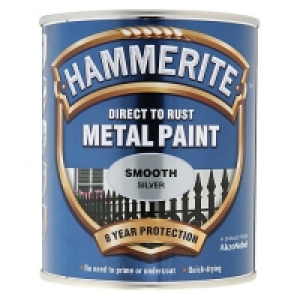 Hammerite Metal Paint Smooth Silver 750ml £19.99