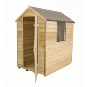 Wickes Overlap Pressure Treated Apex Shed 4x6 Click & Collec