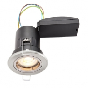 Wickes LED Premium Fire Rated Downlight Brushed Chrome Finis