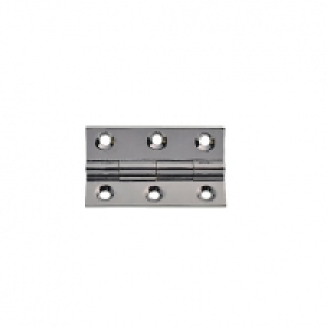 Wickes Butt Hinges Solid Brass Chrome Plated 51mm 2 Pack £3.99