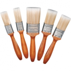 Wickes Mastercoat Synthetic Paint Brush Set 5 Pack £7.99