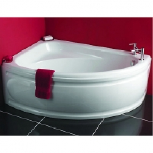 Wickes Palma Corner Bath Left Hand White 1495mm £175.00