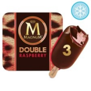 Magnum Double Raspberry Ice Cream 3 X 88 Ml £3.20