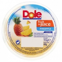 Poundstretcher  DOLE PINEAPPLE IN JUICE113G