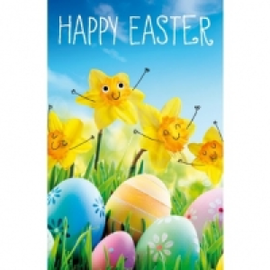 Easter Card - Smiling Daffodils