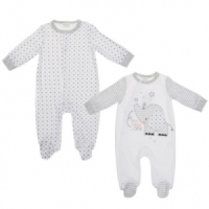 Velour Baby Rompers 2pk