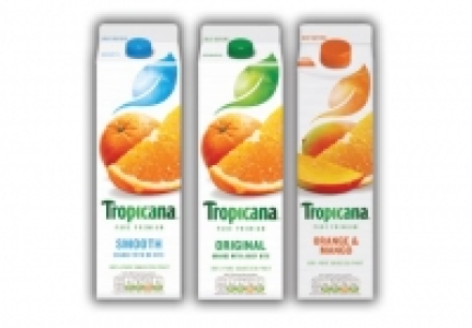 Tropicana Smooth Orange, Original Orange, Orange & Mango £3.50