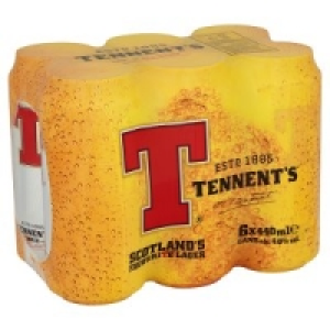 Tennents Lager 6 x 440ml £5.00