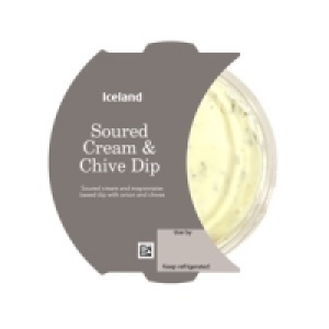 Iceland Soured Cream & Chive Dip 200g £1.00