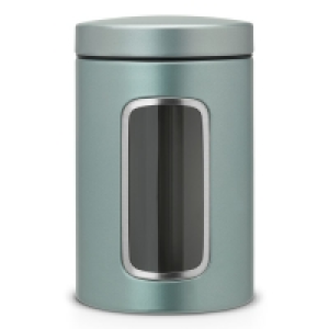 RobertDyas  Brabantia 1.4L Window Storage Canister Metallic Mint