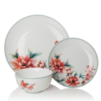 RobertDyas  Sabichi 12-Piece Blossom Porcelain Dinner Set