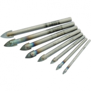Wickes Glass & Tile Drill Bit Set Pack 8 £14.99