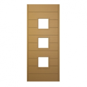 Wickes Malmo External Oak Veneer Glazed Door 2032 x 813mm £579.00