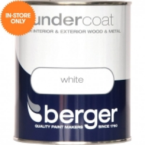 Berger Undercoat White 750ml £5.99