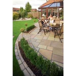 Marshalls Antique Alverno 15.5m2 Patio Pack - Golden Sand Mu £688.99