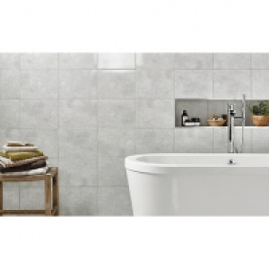 Wickes Tivoli Grey Ceramic Wall Tile 250 x 330mm £8.41