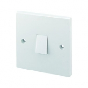 Wickes 10A Light Switch 1 Gang 1 Way White £0.89