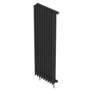 QRL Adagio Vertical 2000x600 Matt Charcoal Radiator