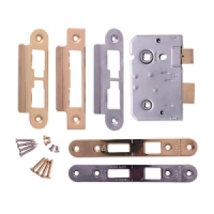 Era Bathroom CE Sashlock Brass/Chrome 64mm