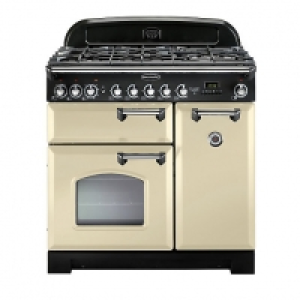 Rangemaster Classic Delux 90 Cooker Cream & Chrome