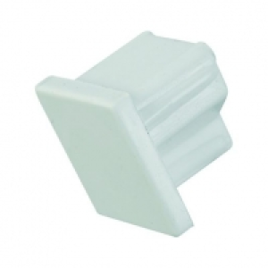 Wickes Mini Trunking End Cap White 16x16mm 5 Pack