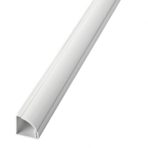 D-Line Self-Adhesive 1/4 Circle Floor Trim White 22x22mmx2m