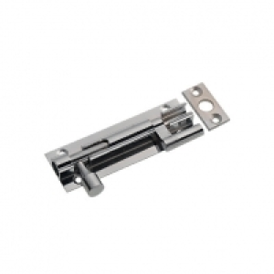 Wickes Necked Barrel Bolt Chrome Effect 76mm