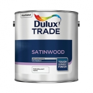 Dulux Trade Satinwood Paint Pure Brilliant White 2.5L £30.84