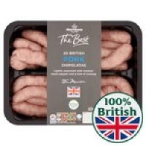 Morrisons The Best 20 Pork Chipolatas £4.00