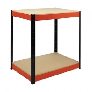 Rb Boss 2 Tier Wood Shelves Workbench 900 x 900 x 300 300kg