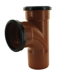 Wickes 110mm Terracotta Drain 87.5 Deg Double Socket Junctio