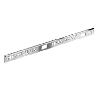 Homelux 6mm Metal Straight Edge Stainless Steel Effect Tile