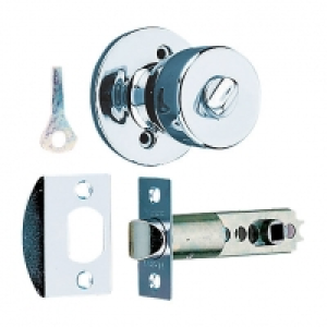 Wickes Privacy Knob Set Chrome Finish