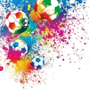 ohpopsi Football Splash Wall Mural Multi X-large