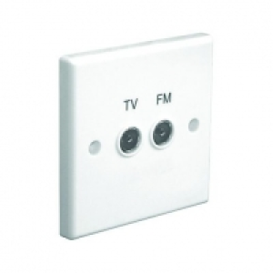Wickes UHF/VHF Diplexed Coaxial Flush Outlet £4.98
