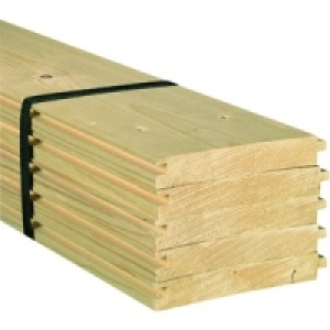 Wickes Planed Tongue And Groove Flooring 18x121x3000mm Pack  &pound;30.75
