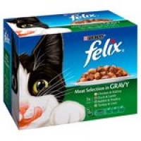 Morrisons  Felix Cat Food Meat Selection In Gravy
