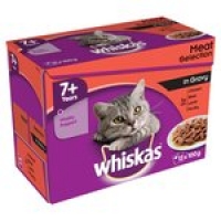 Morrisons  Whiskas Pouches 7+ Meat Selection in Gra