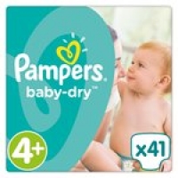 Morrisons  Pampers Baby Dry Size 4+ (Maxi+) Nappi