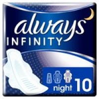 Morrisons  Always Infinity Night Sanitary Towels