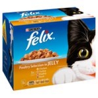Morrisons  Felix Cat Food Poultry Selec In Jelly