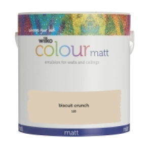 Wilko Matt Emulsion Paint Biscuit Crunch 2.5L &pound;8.00